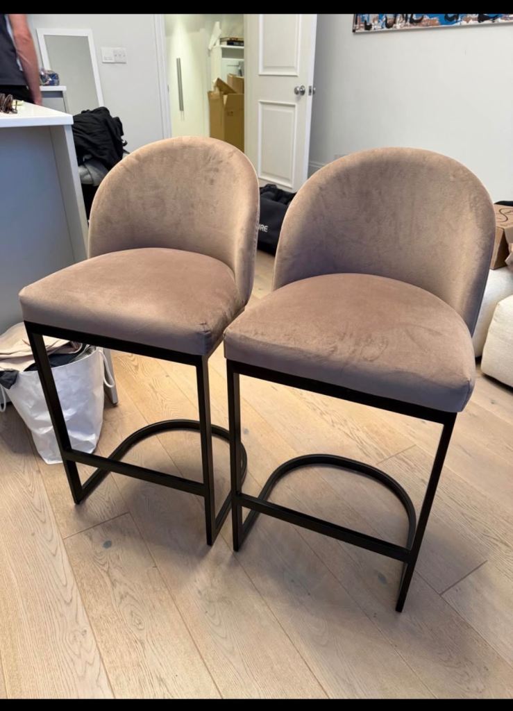 Designer Bar Stools - taupe