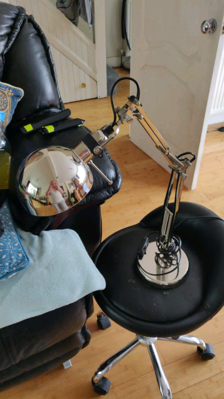 Chrome office desk light