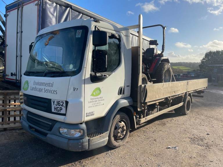 DAF LF45 160 FLAT BED SCAFFOLD TRUCK, 2012 NO MOT, MANUAL DRIVES FINE EXPORT CUSTOMERS WELCOME