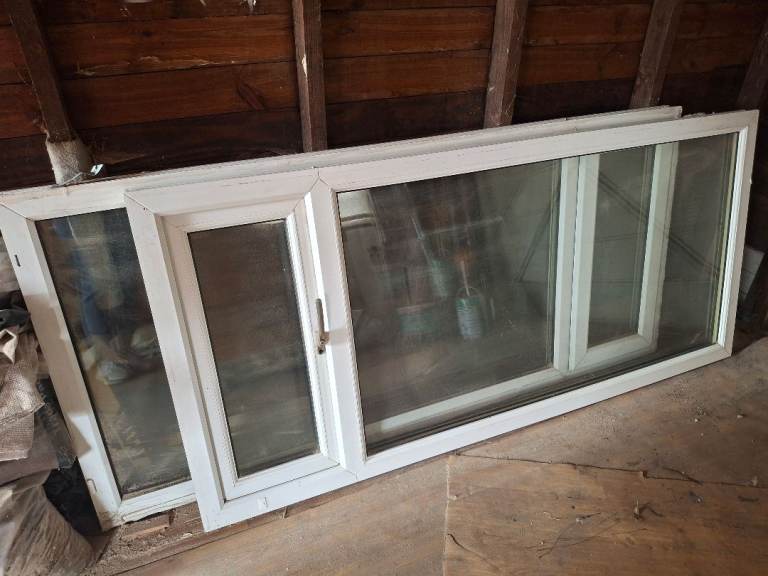 UPVC Double Glazed Window – White Frame, Good Condition