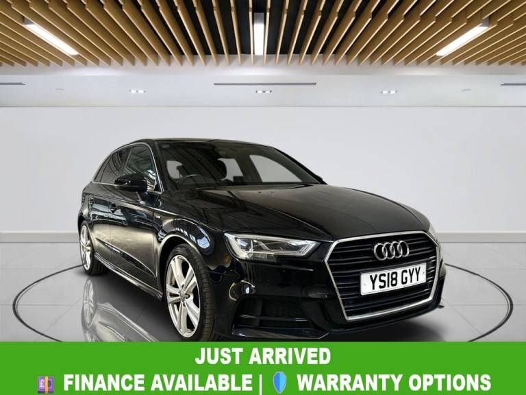 2018 Audi A3 2.0 TFSI S line Sportback 5dr Petrol Manual Euro 6 (s/s) (190 ps) Hatchback Petrol M...