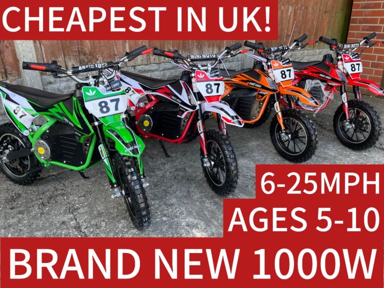 New 1000w kids electric pit bikes
