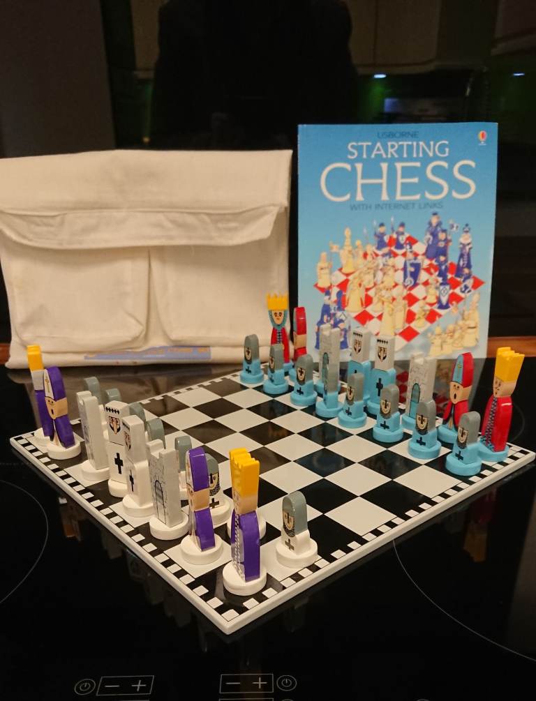 Starting Chess Set with Board and Pieces –
