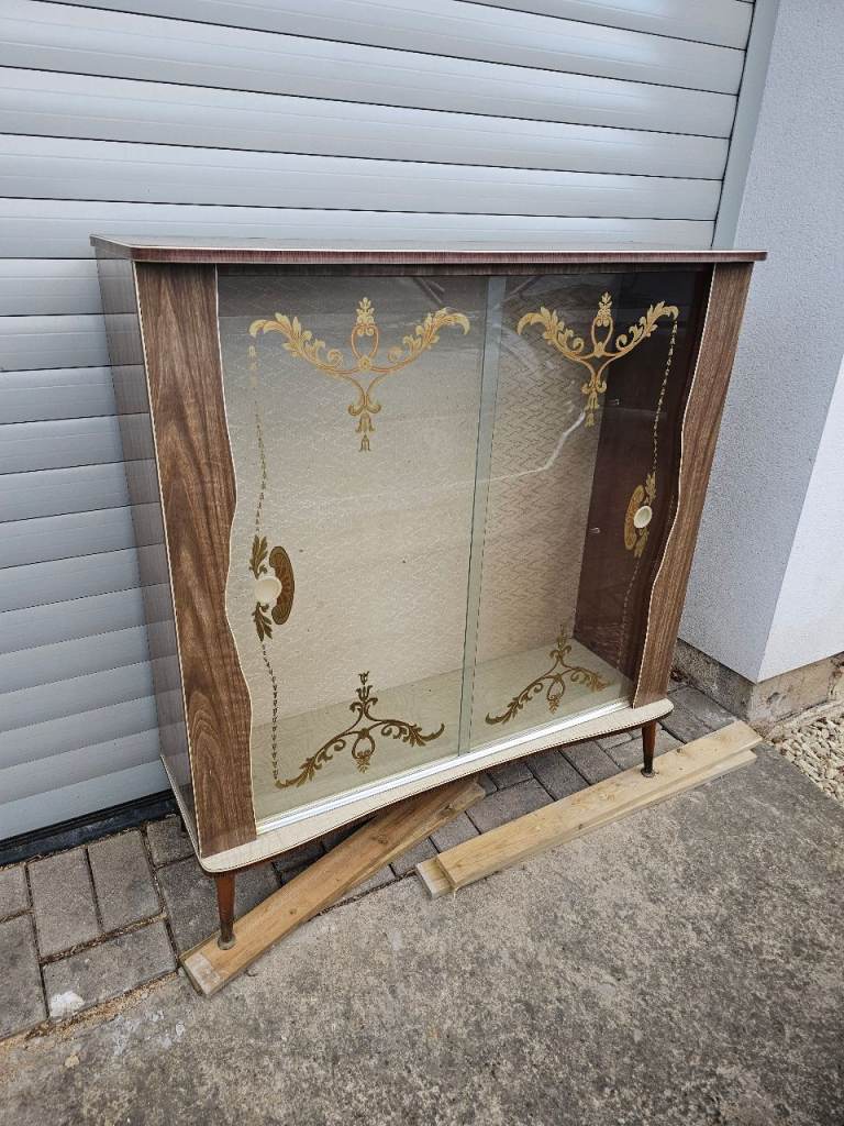 Glass display drinks cabinet