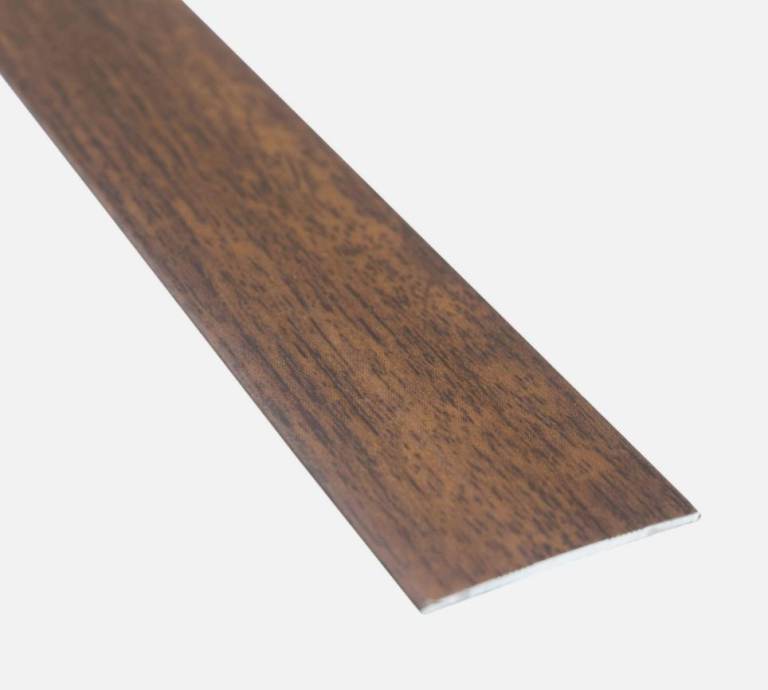 NEW Pack of 5 easy to install self adhesive walnut door bars 