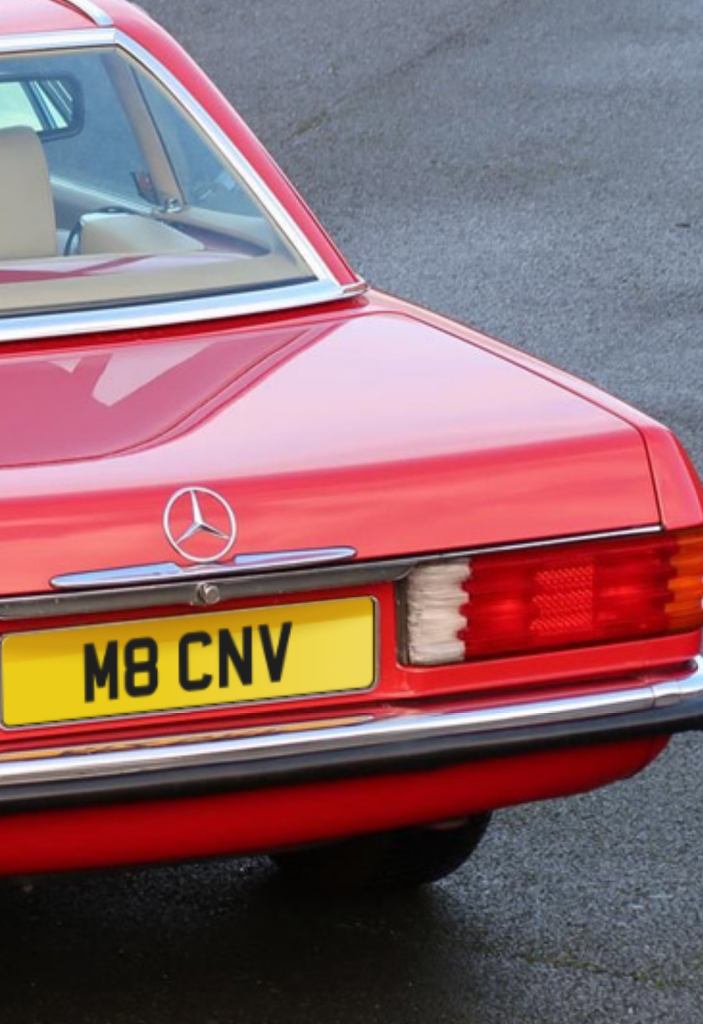 NUMBER PLATE M8 CNV SHORT 5 Digit MB MERCEDES BENZ CONVERTIBLE 