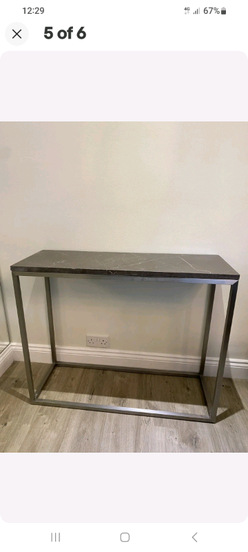 Dwell Marble Console Table 