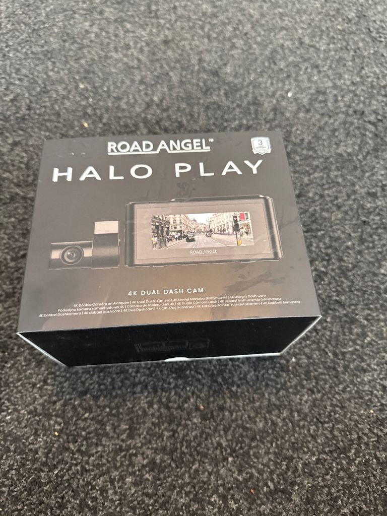 Road Angel Halo Play 4K Dual Dash Cam - Brand New