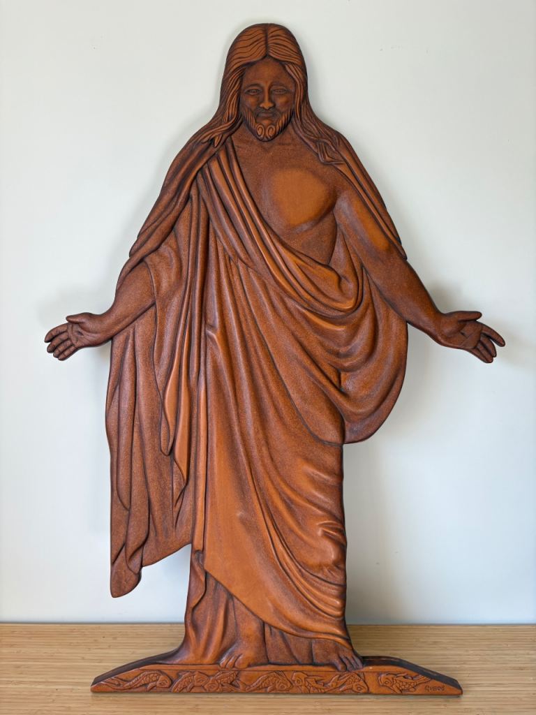 Very large, Wooden wall hanging of Jesus Christ