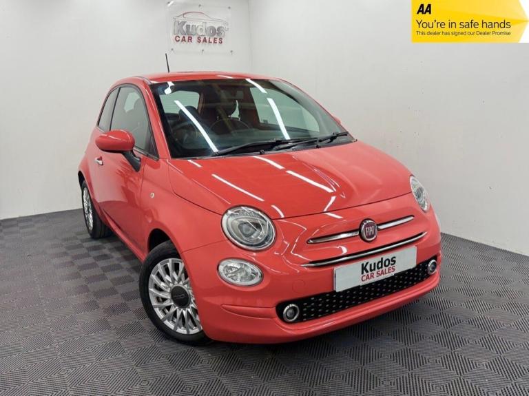 2020 Fiat 500 1.2 Lounge 3dr *PINK* - 56000 MILES - REAR SENSORS - CRUISE - A/C - FSH HATCHBACK P...