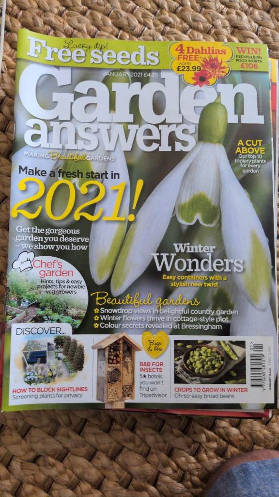 Selection of Garden Answers Magazines – 2019 to 2021 Issues