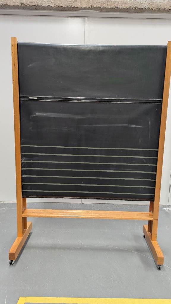 Vintage 1960s Revolving Freestanding Chalkboard, Blackboard - Perfect Menu Restaurant Board