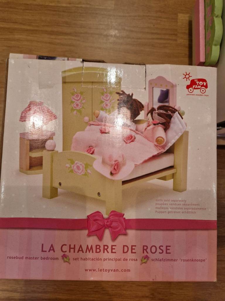 Dolls House with family, car and LOADS of furniture