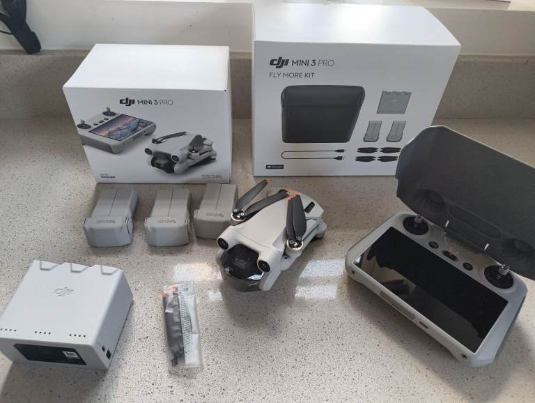 DJI Mini 3 Pro Drone with Fly More Kit - excellent condition