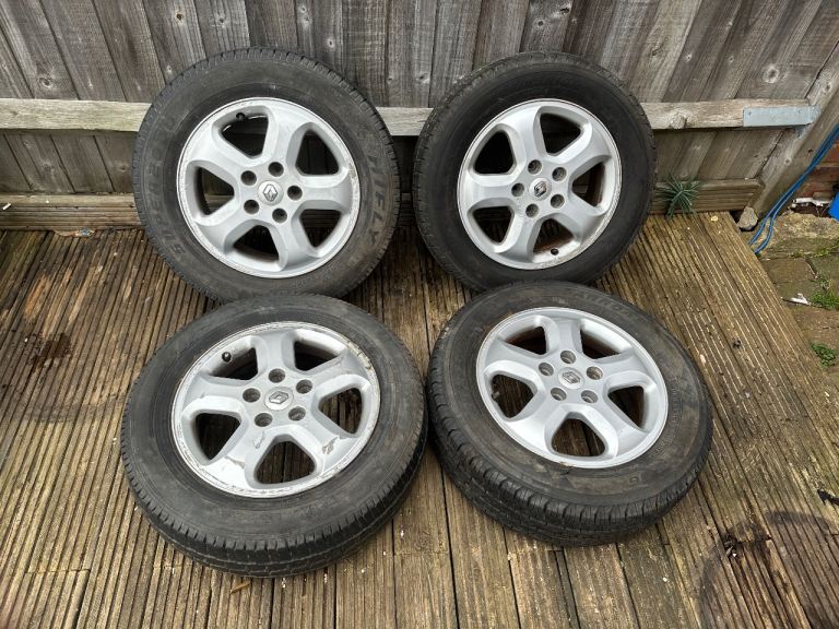 02-14 Renault Traffic/ Vivaro Inch Alloy Wheels Set With Tyres 8mm 7mm 8.5mm 7mm