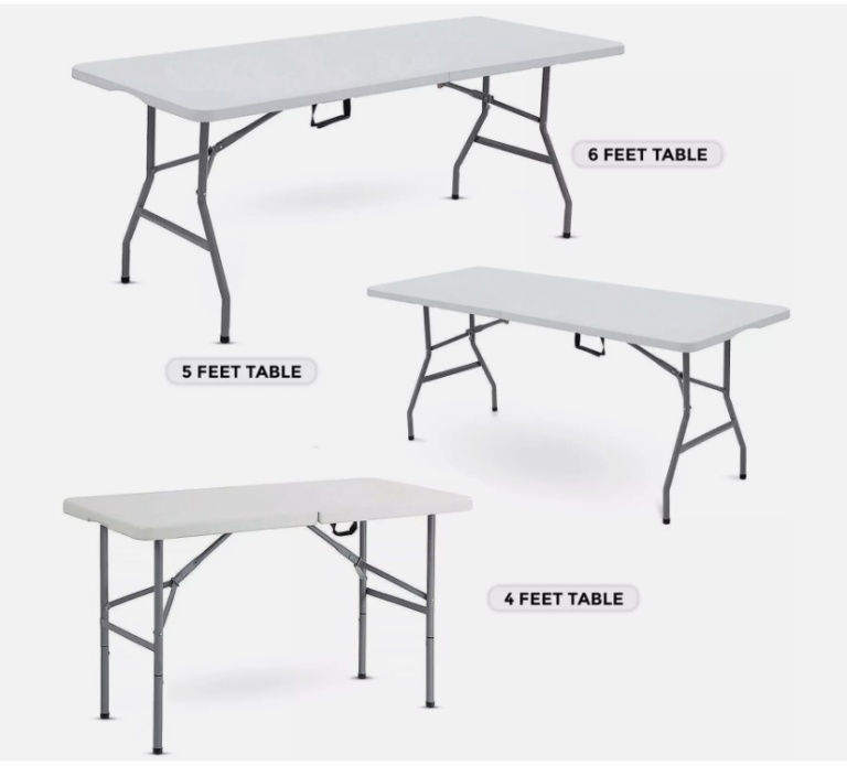 *BRAND NEW* 4ft/5ft/6ft Catering Camping Heavy Duty Folding Trestle Table Picnic BBQ Party