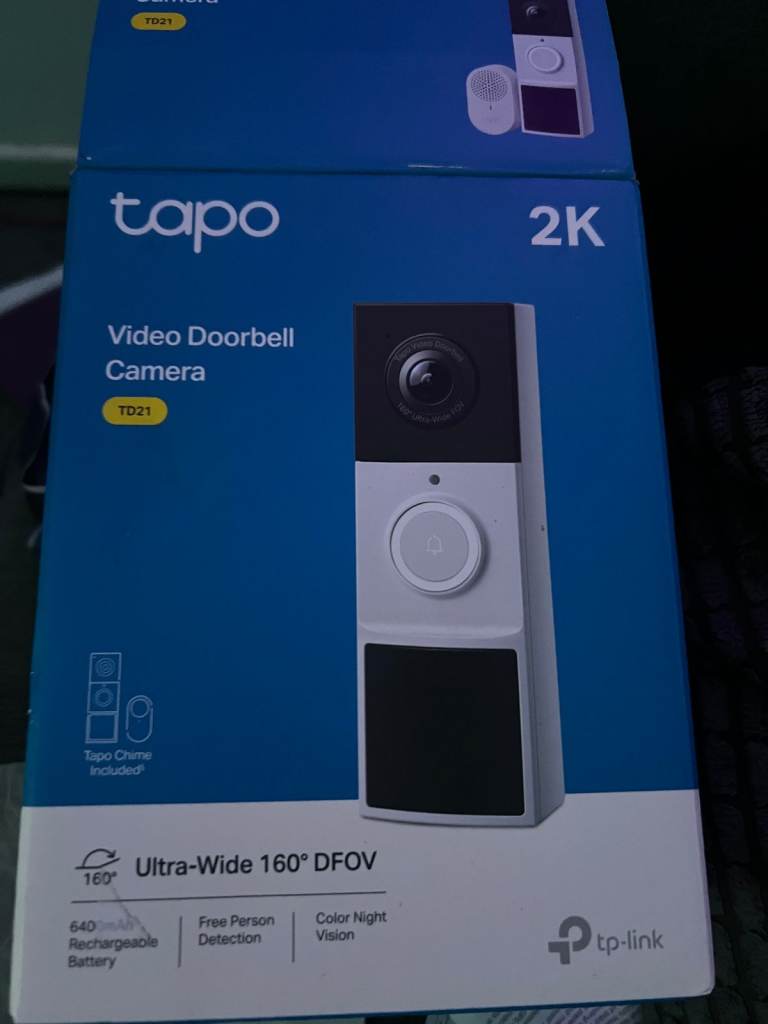 Tapo Wireless Camera doorbell  *Inc Wireless Chime*