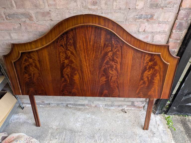 Antique wooden headboard 
