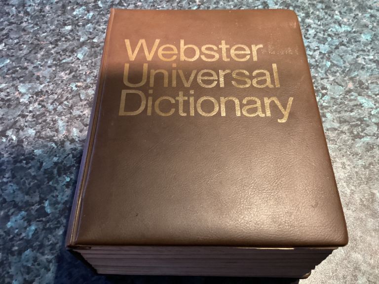 Dictionary, Webster Universal Dictionary.