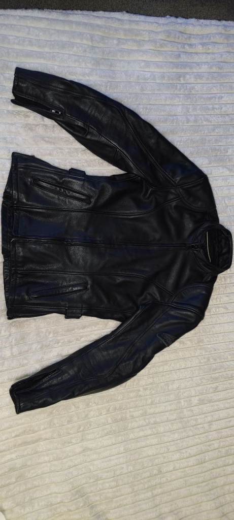 Hein Gericke Womens Leather Motorcycle Jacket Small