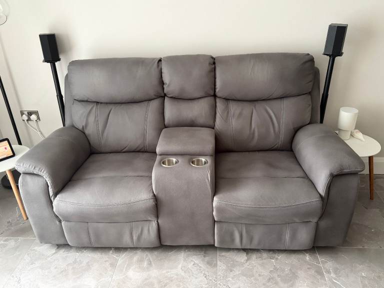 Plaza Grey Electric Recliner Sofa with Console, Current Sofatime Model, £400 (Armagh)