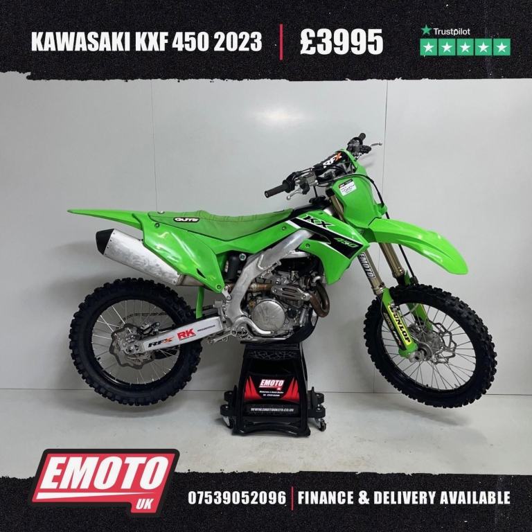 KAWASAKI KXF 450 2023 Motocross Bike 450cc @EmotoUK - Finance Available