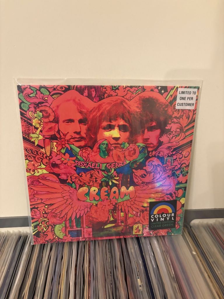 Cream Disraeli Gears CLEAR GREEN coloured vinyl MINT SEALED HMV Exclusive RARE