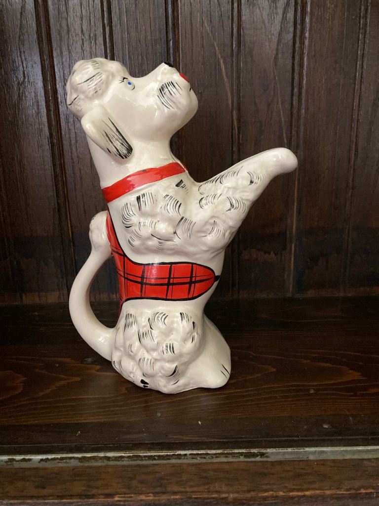 Vintage Price Brothers Ceramic Poodle money bank.