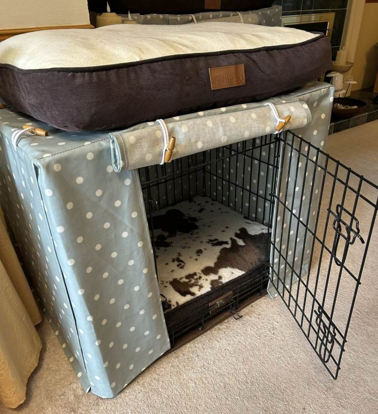 Dog Crate Medium with Cover and Pads