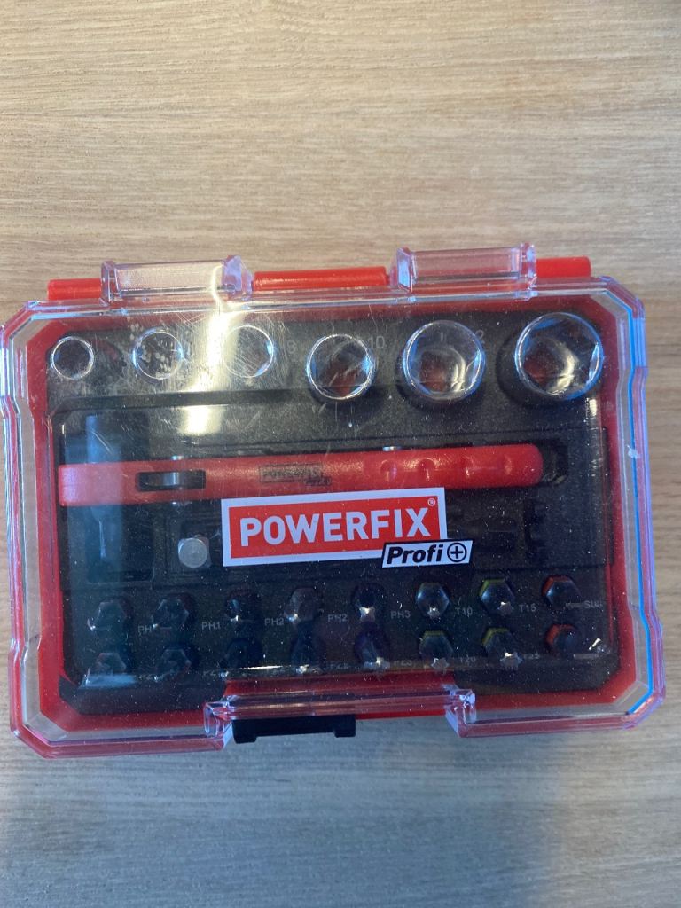 POWERFIX Profi Socket and Bit Set – As Good As New