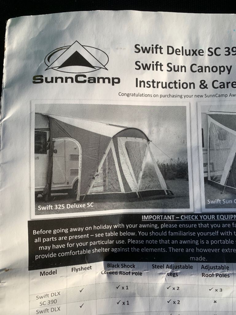 Swift 260 Delux SC Awning
