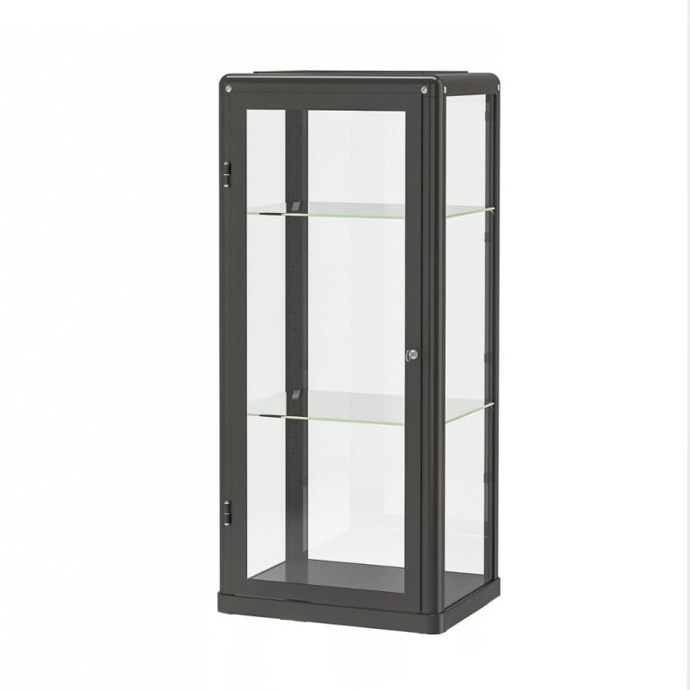RRP £129 IKEA Glass Cabinet Display Shelving Retro Bookcase Storage