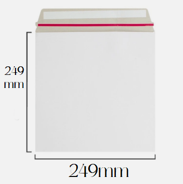 50 x White All Board Envelopes/Peel & Seal Strong Cardboard/Mailer/Post/Royal Mail/smooth finish