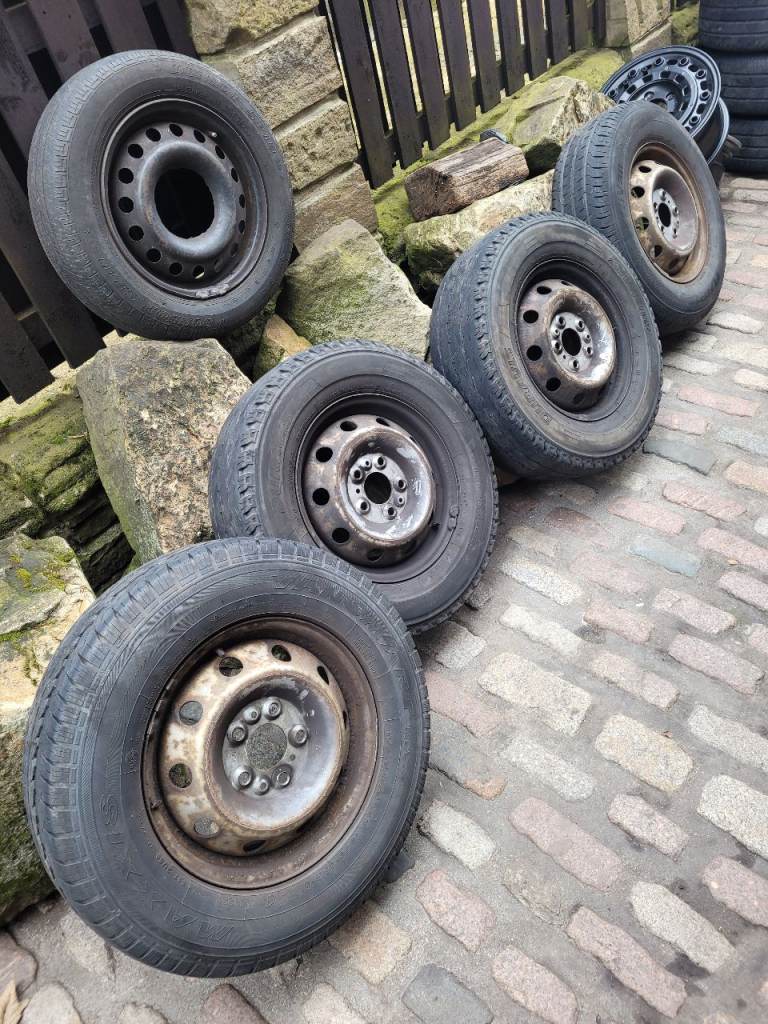 4x Peugeot Boxer Citeron Relay or Fiat Ducato 215 70 15c wheels and tyres 
