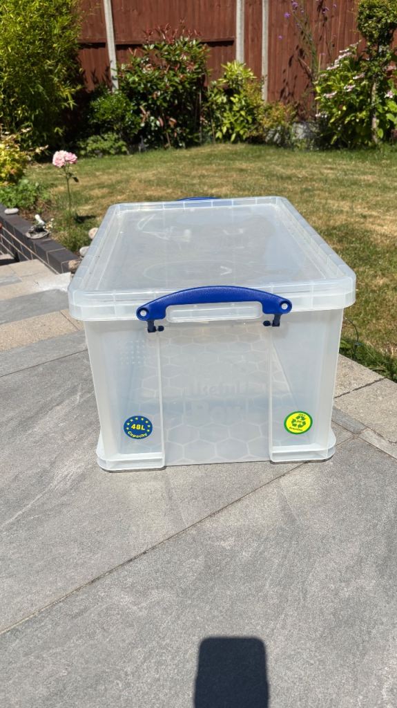 Really Useful Box 48 Litre Clear Plastic Storage Box