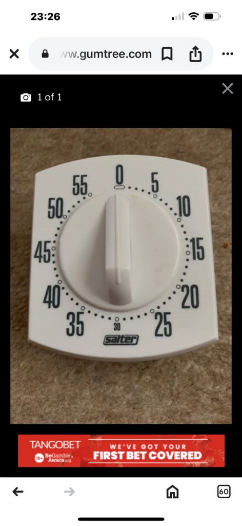 Salter kitchen timer never used 