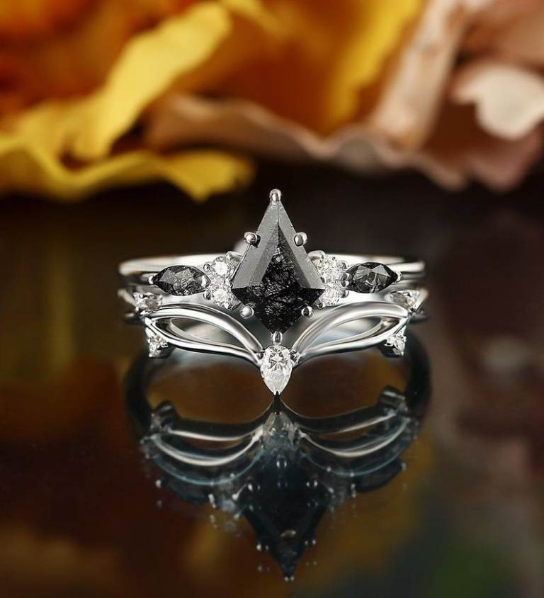 White Gold and Diamond Engagement Ring 