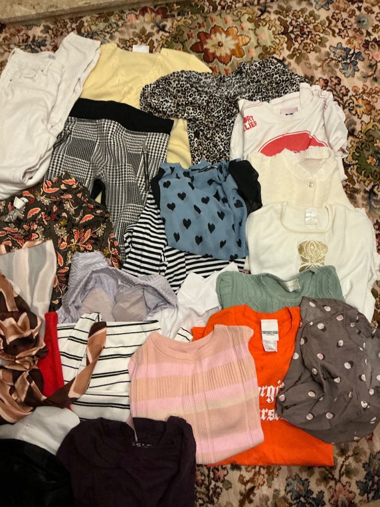 Job lot of ladies clothing size 10-12 x30 items. Reduced.