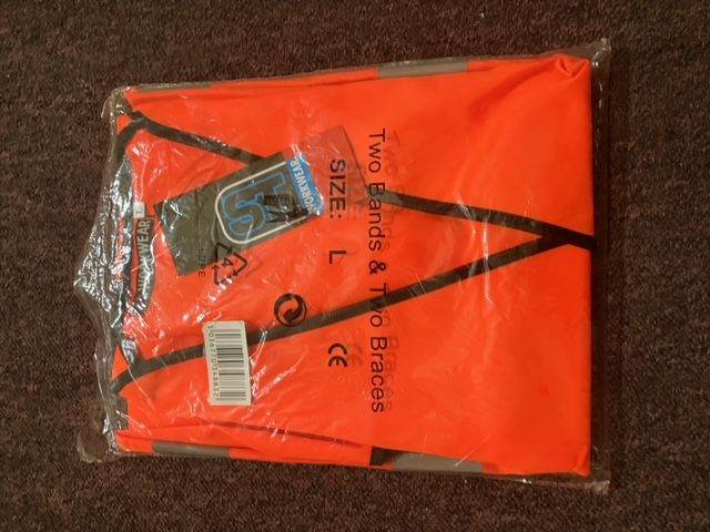 Large orange high-vis vest 