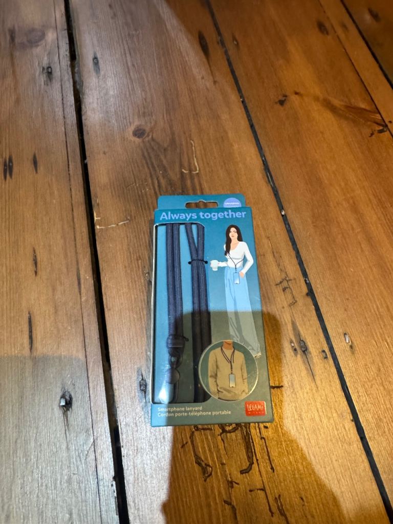 Phone rope tired to be safe from robbing 