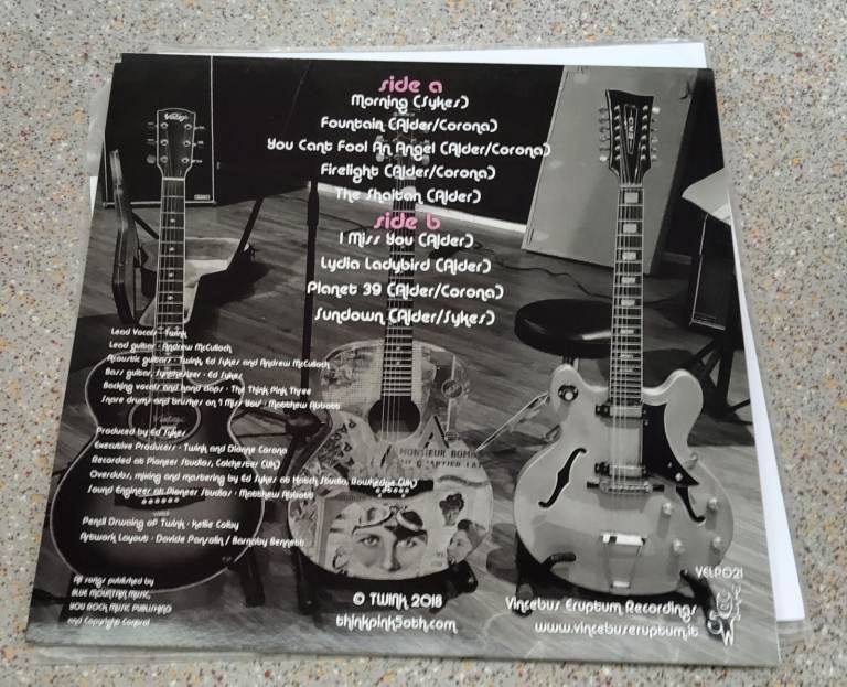 Twink think pink 3 pink splatter vinyl album mint unplayed 