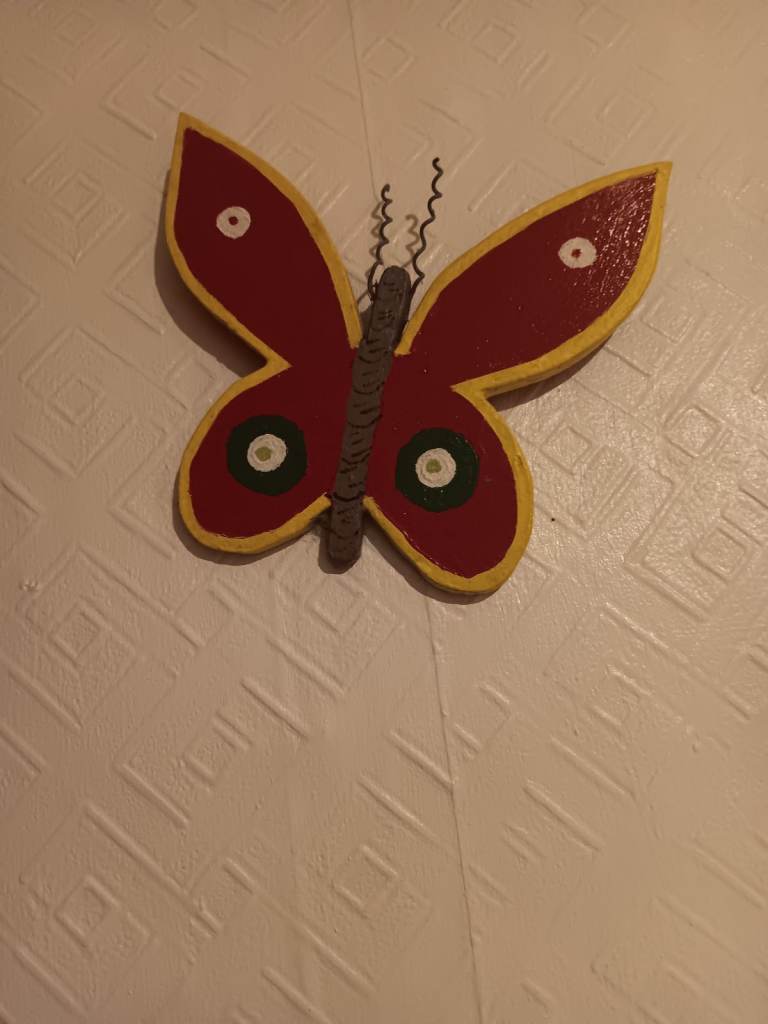 Decorative Butterfly Wall Hanging – Good Condition