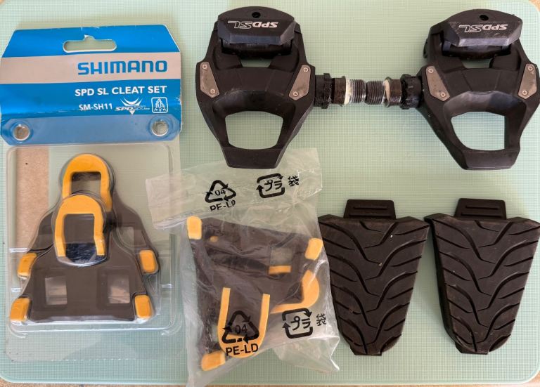 SPD SL Pedals and cleats