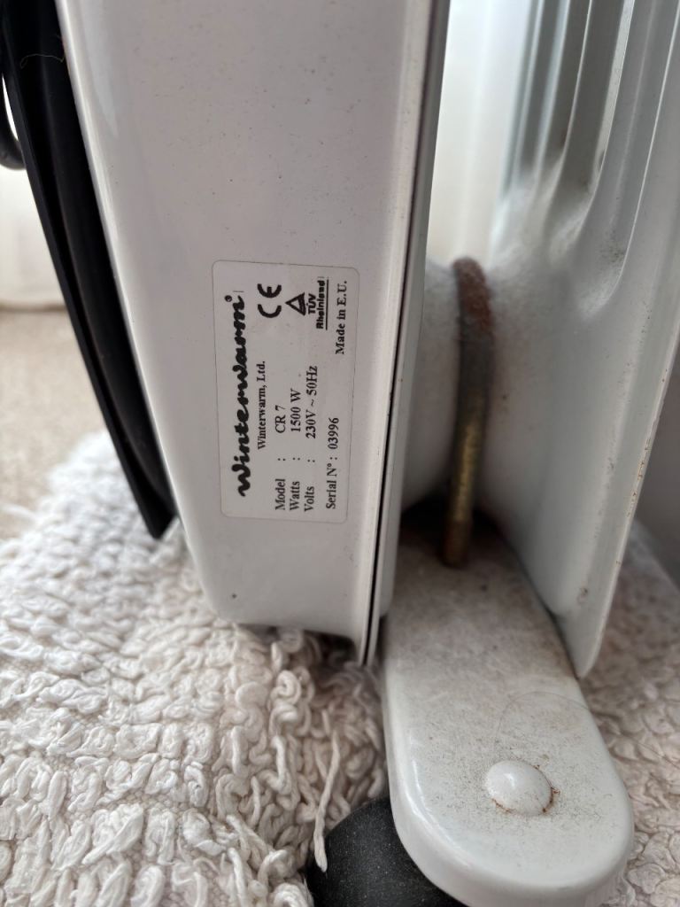 Oil filled radiator 
