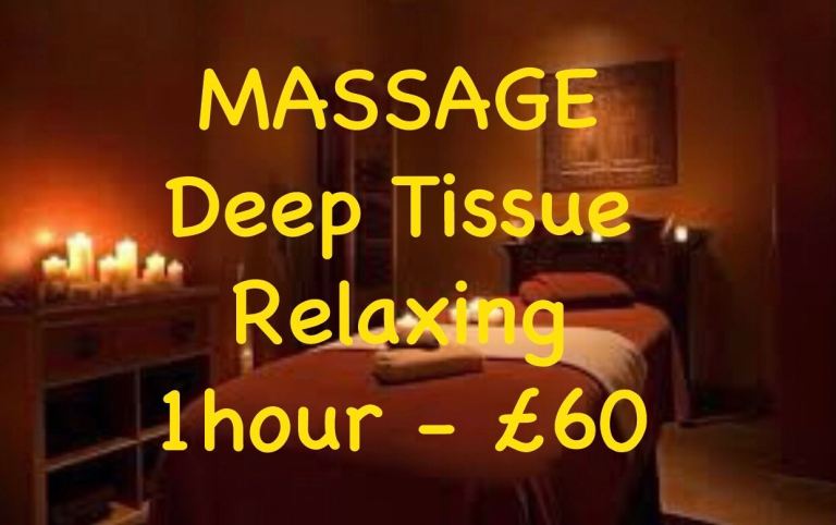 Deep Tissue/Relaxing Full Body Massage in Central London 
