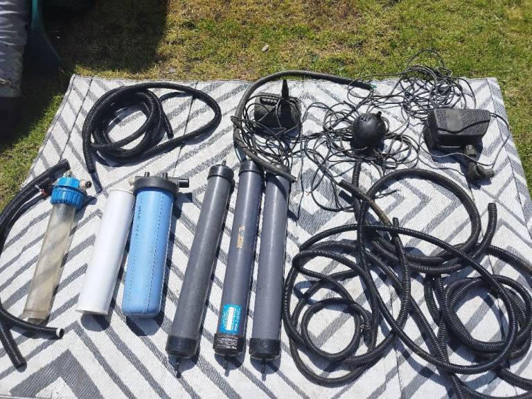 Koi pond equipment pumps filters and piping