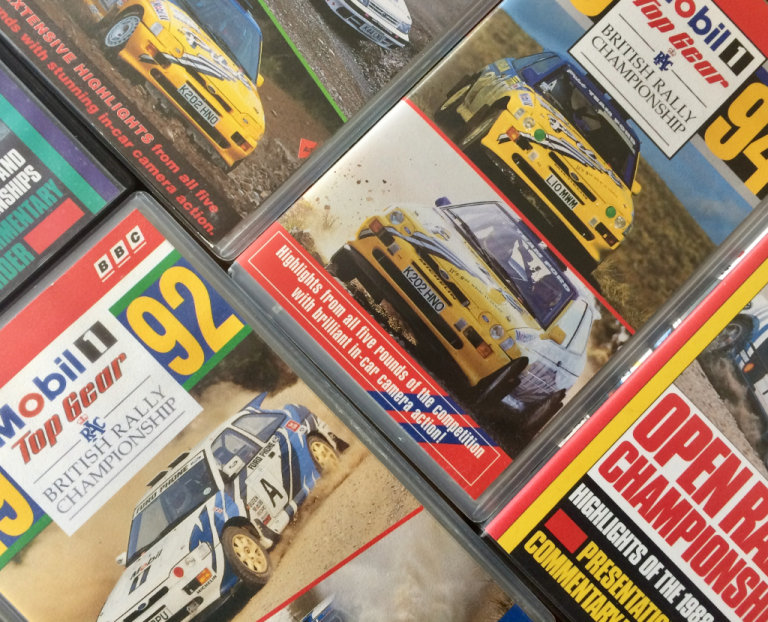 BRITISH RALLY CHAMPIONSHIP - 1988 TO 2000 - VHS - BUNDLE OF 12 FOR £40