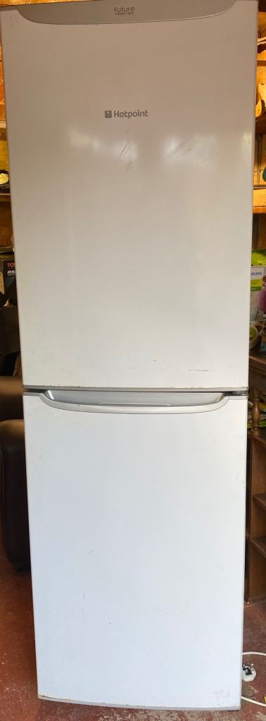 Hotpoint Freestanding Fridge Freezer – White, Good Condition