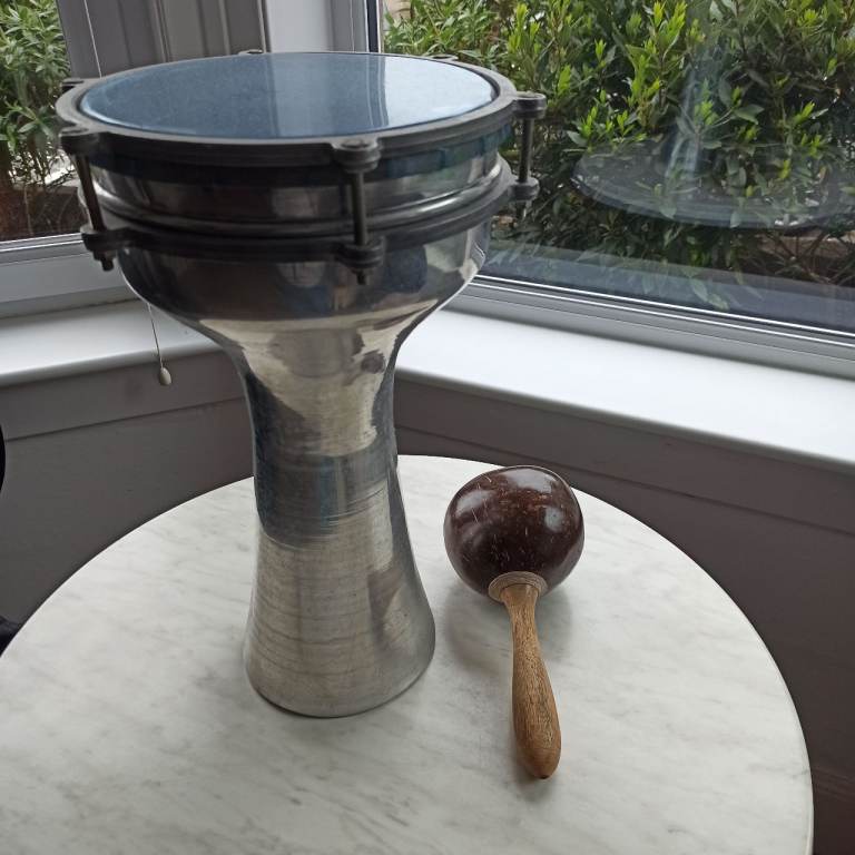 Darbuka Steel Metal Drum & Shaker