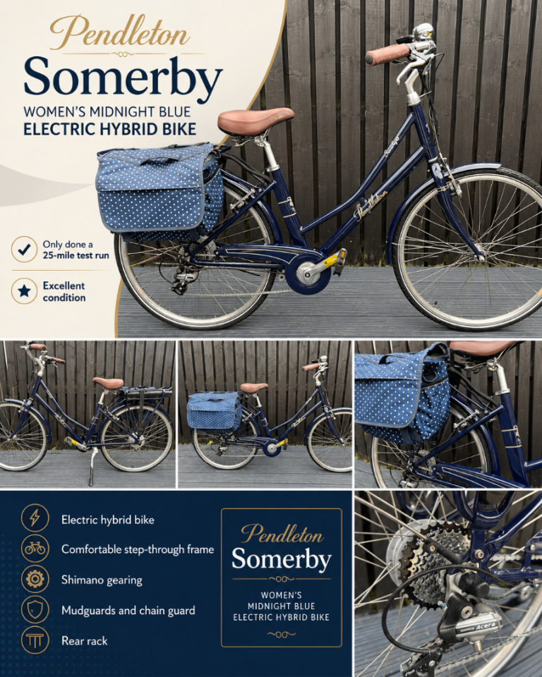 Woman’s Pendleton Somerby Commuter Bike, midnight blue, excellent condition 